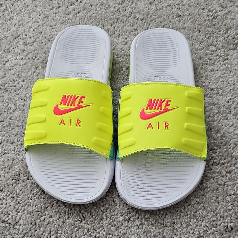 Nike Yellow and White Sandals